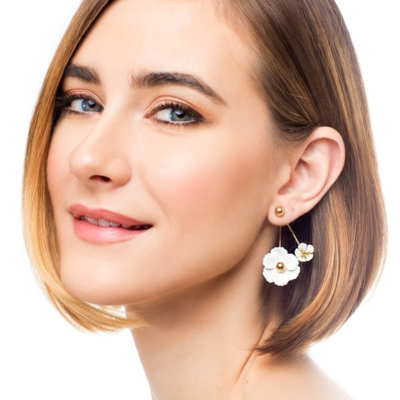 NEW Anthropologie ‘Adelaide’ Front Back Earrings - Picture 5 of 5